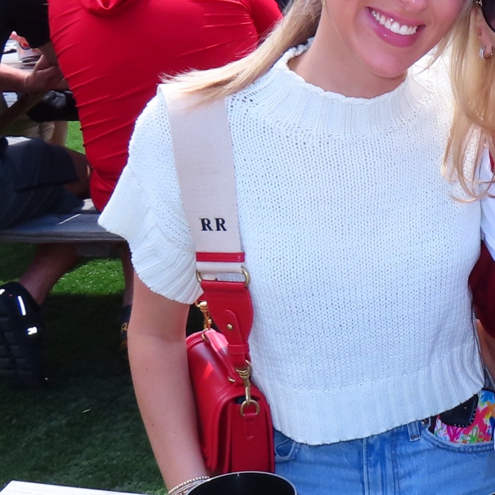 White Knit Cropped Sweater